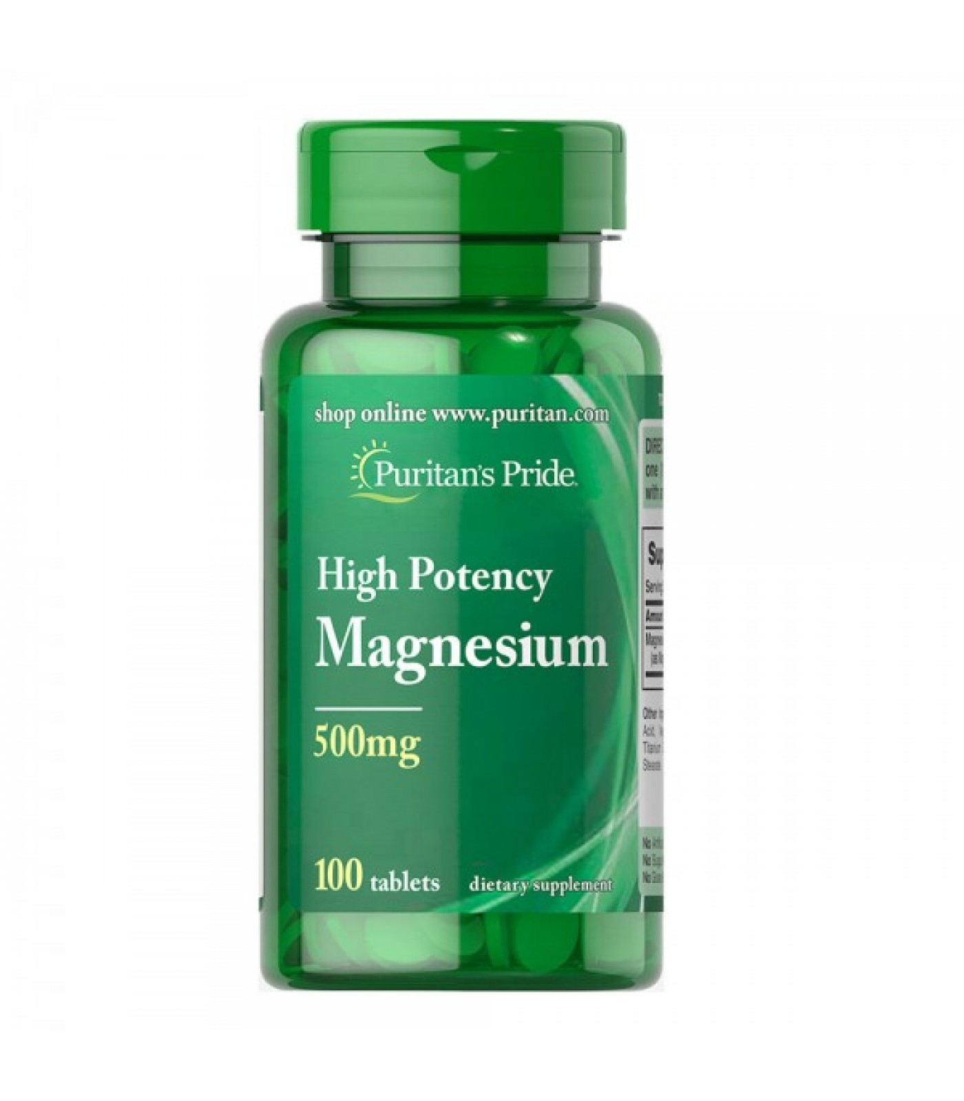 Puritan's Pride - Magnesium 500 мг  - 100 капсули​